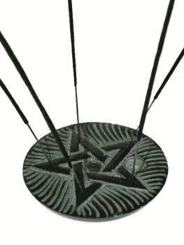 Wierook- en Kegelbrander Pentagram Zeepsteen