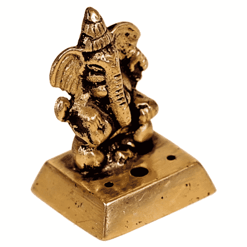 Wierookbrander Ganesha Messing (4,5 cm)
