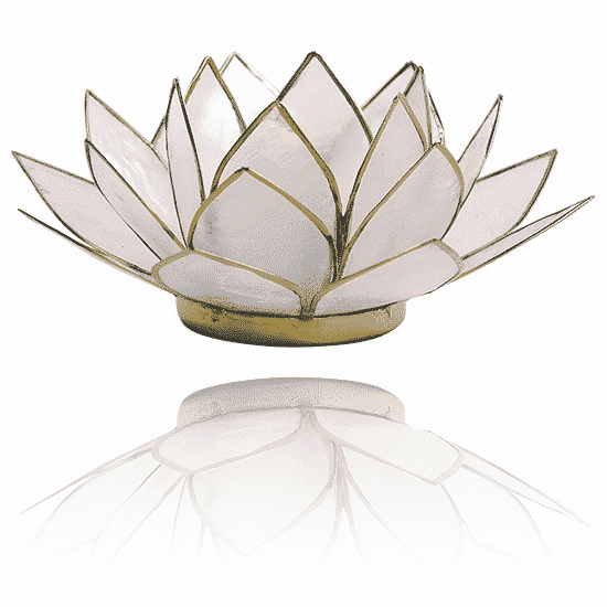 Lotus Sfeerlicht Naturel Goudrand