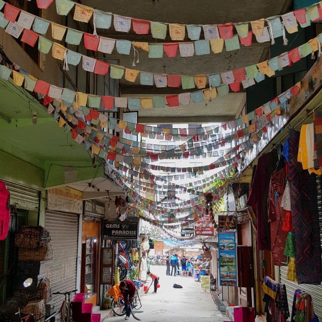 gebedsvlaggetjes in Kathmandu Nepal