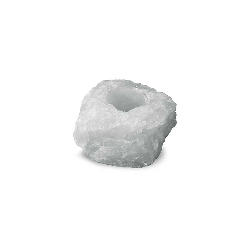 Waxinelichthouder Edelsteen Bergkristal Ruw (ca. 750 gram)