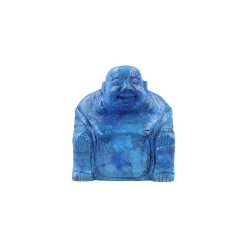 Boeddha van Edelsteen - Howliet Blauw (75 mm)