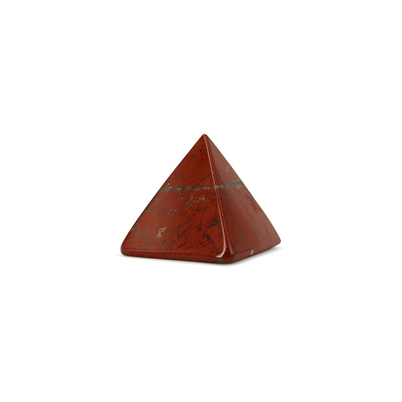Edelsteen Piramide Jaspis Rood - 25 mm