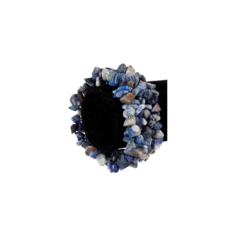 Edelsteen Splitarmband Lapis Lazuli Multistreng