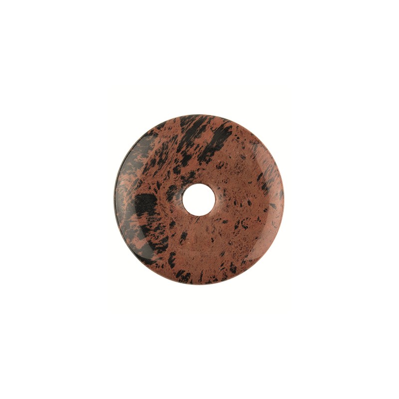 Donut Obsidiaan Mahonie (30 mm)