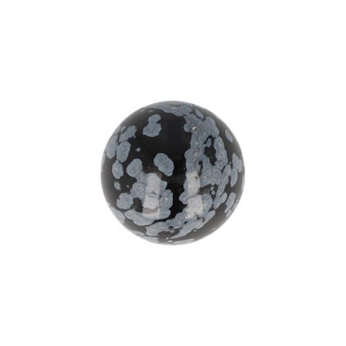 Bol van Edelsteen Obsidiaan Sneeuwvlok (20 mm)