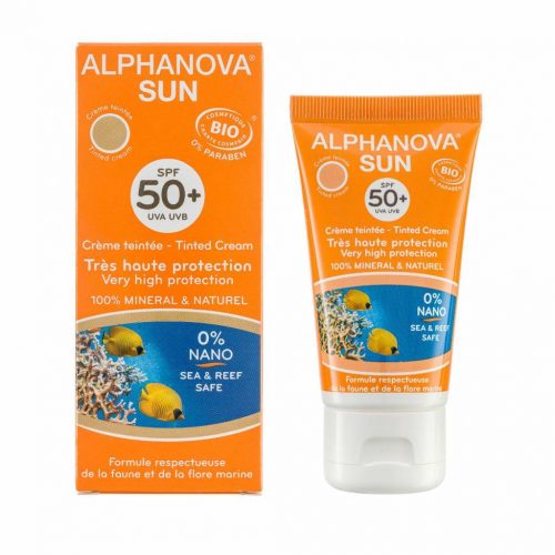 Alphanova Vegan Zonnebrandcreme Face Tinted Cream (SPF 50)