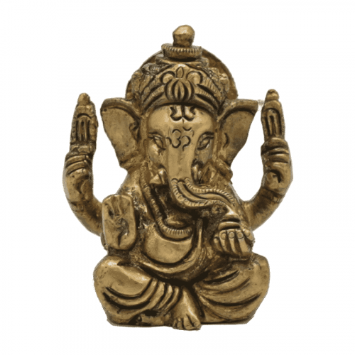 Ganesha Messing Minibeeldje (5 cm)