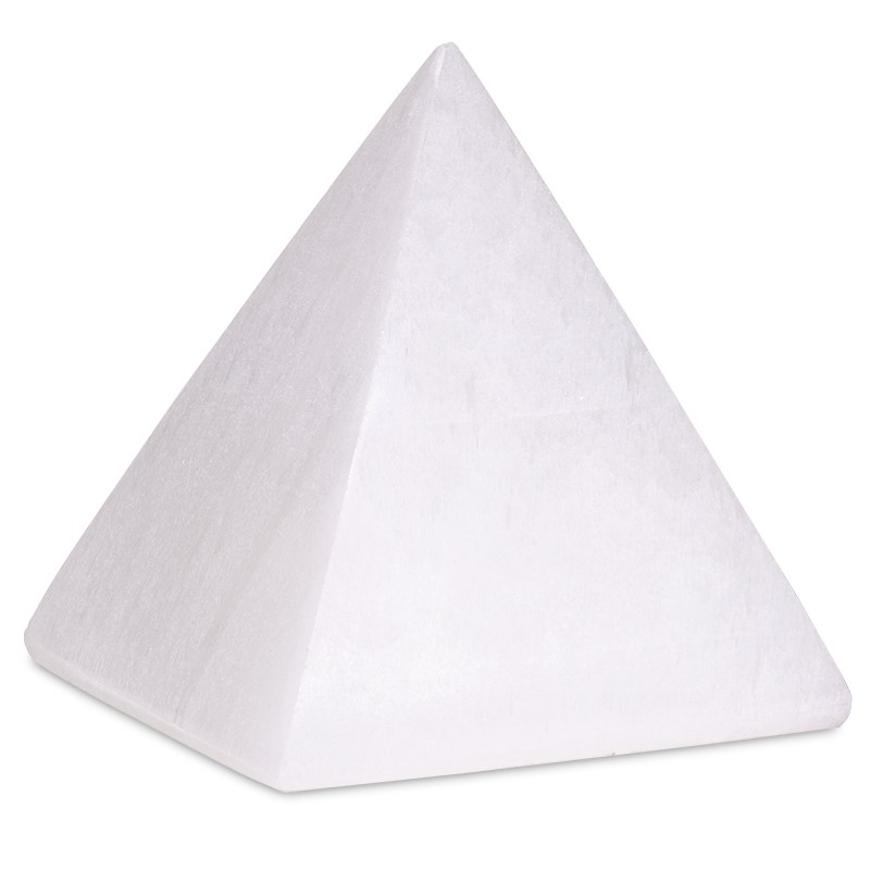 Edelsteen Piramide Seleniet - 10 cm
