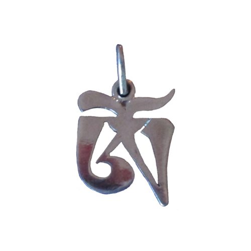 Zilveren Hanger Tibetaanse Ohm - 15 x 12 mm