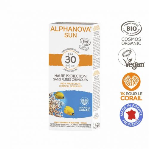 Alphanova SUN BIO SPF 30 voor Allergische gevoelige Huid - Waterproof