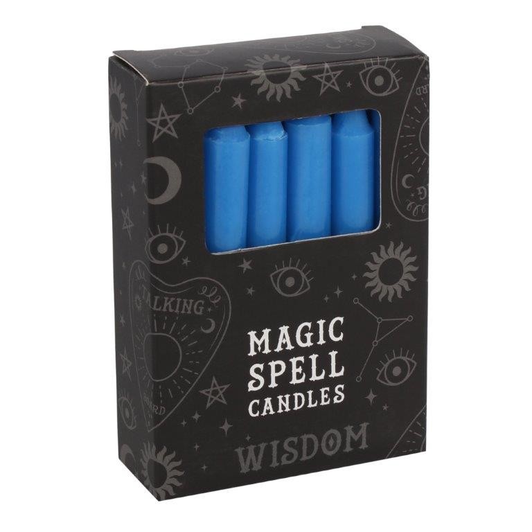 Magic Spell Kaarsen Wijsheid (Blauw - 12 stuks)