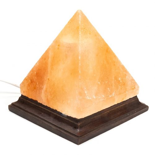 Himalaya Zoutlamp Oranje Piramide (ca. 1950 gram) 16 x 16 x16 cm