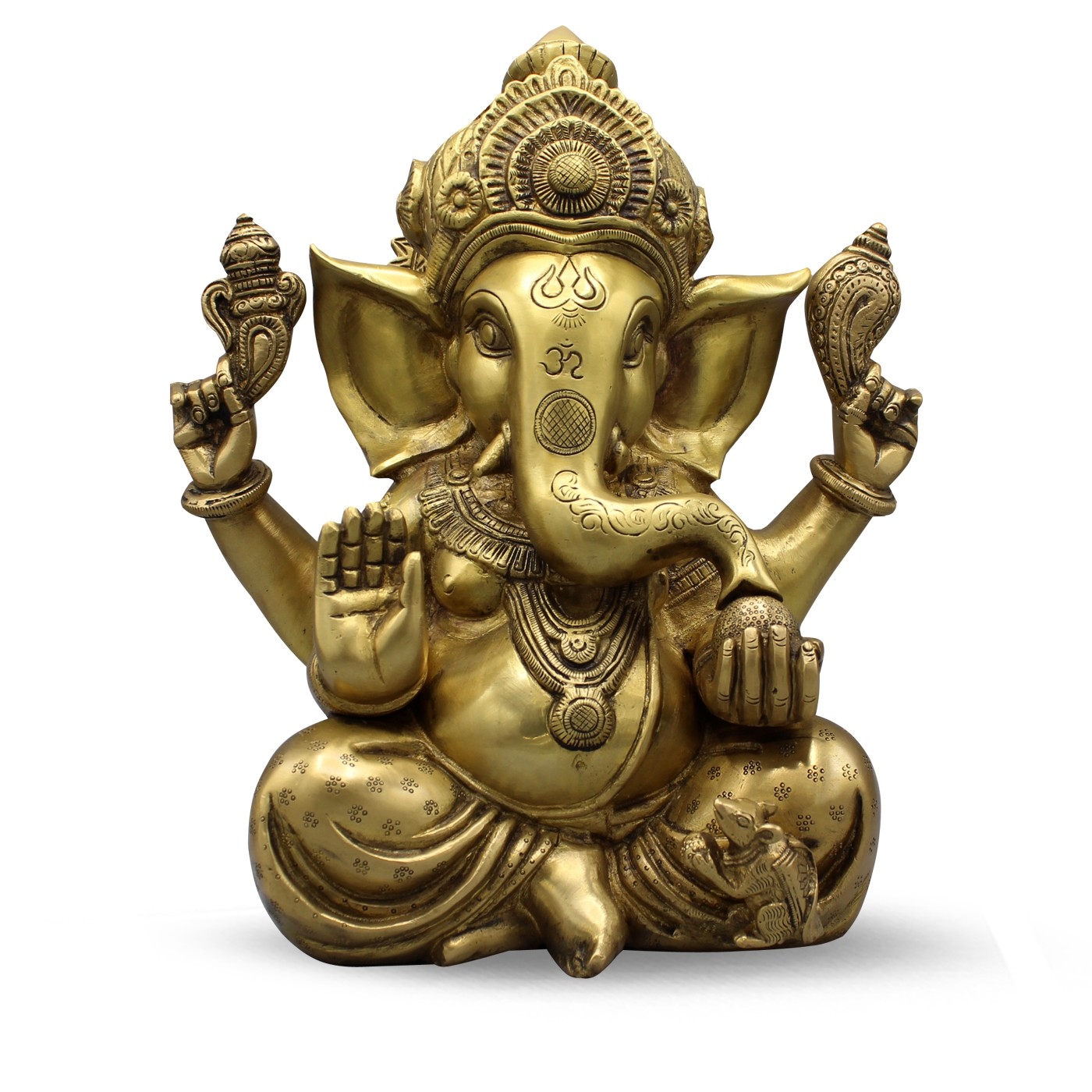 Messing Beeld Ganesh (30 cm)