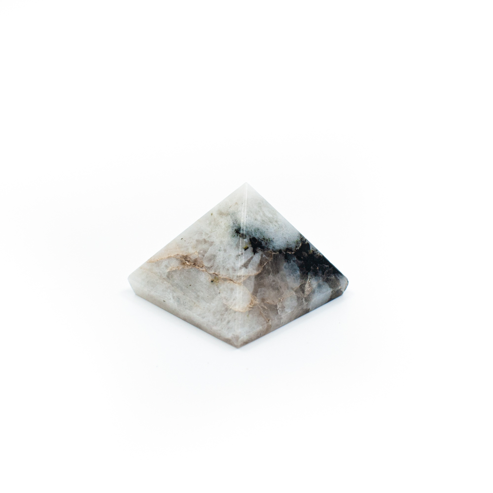 Edelsteen Piramide Regenboog Maansteen - 25 mm