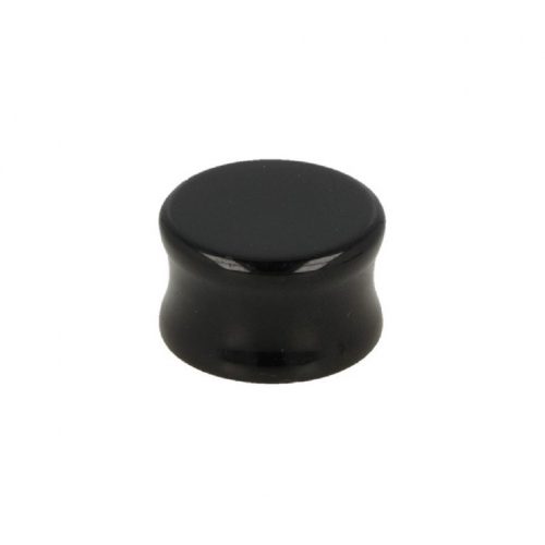 Plug Oorpiercing Obsidiaan Zwart (20 mm)