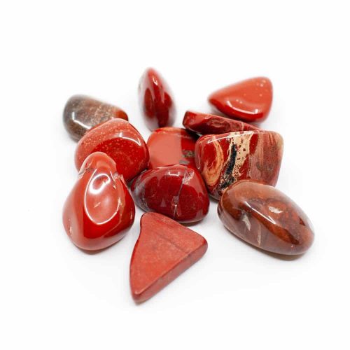 Trommelstenen Rode Jaspis (20 to 40 mm) - 200 gram