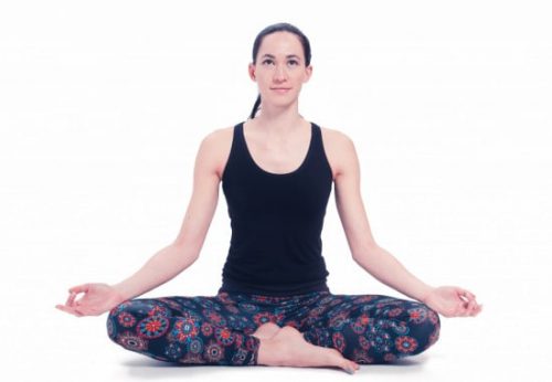Yoga Legging Zwart met Mandala Biologisch M