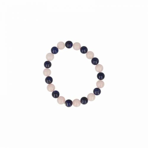 Edelsteen Armband Lapis Lazuli/ Rozenkwarts