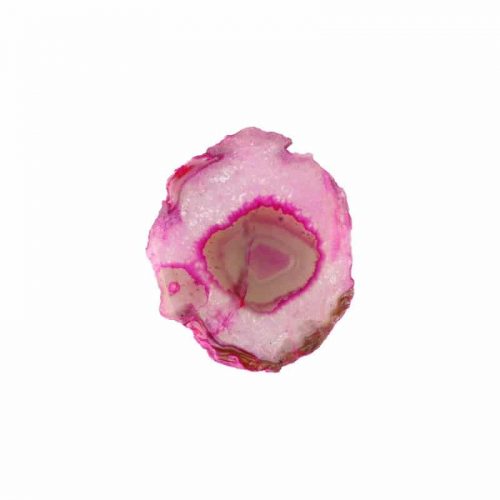 Roze Agaatschijf Klein (6 - 10 cm)