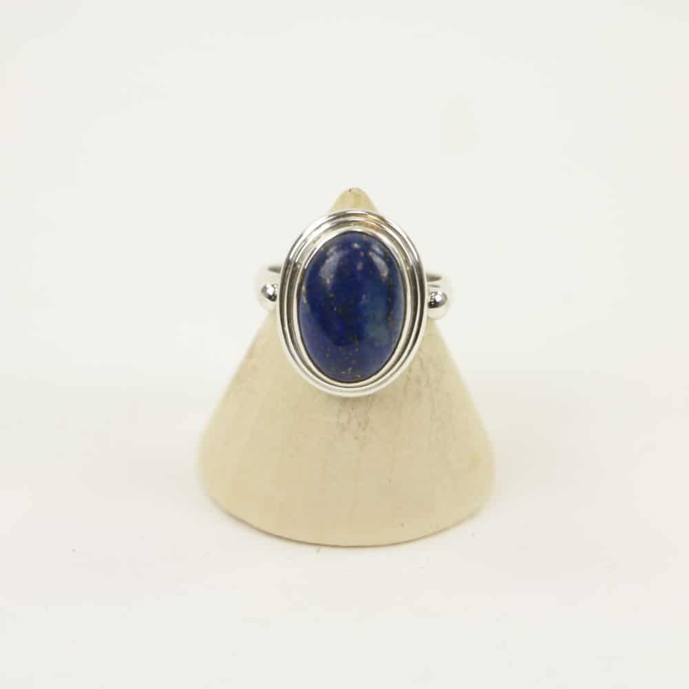 Zilveren Ring met Lapis Lazuli Maat 16,5 - Model 1 (Sterling Zilver 925)