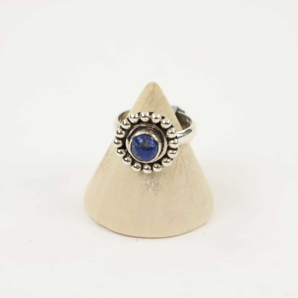 Zilveren Ring met Lapis Lazuli Maat 15,5 (Sterling Zilver 925)