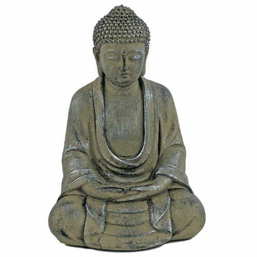 Japanse Boeddha Beeld Polyresine Amithaba - 16 x 13 x 24 cm