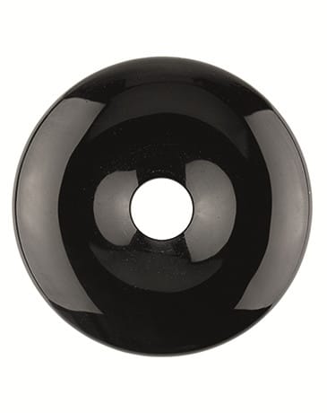 Obsidiaan Zwart Donut (40 mm)