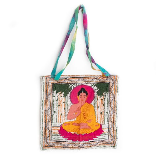 Tote Bag Katoen - Mediterende Boeddha (45 cm)