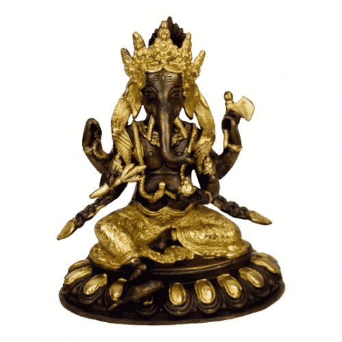 Ganesha Messing Tweekleurig (20 cm)