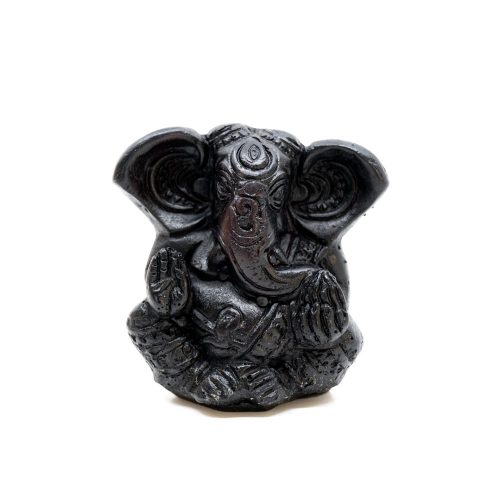 Ganesha Beeld - Zwarte Afwerking (7 cm)