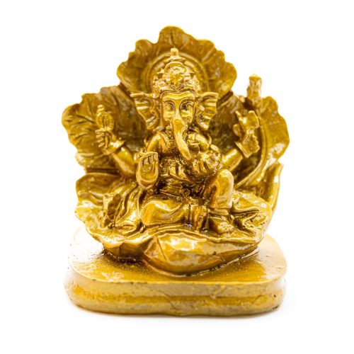Ganesha Beeld Goudkleurig (7 cm)