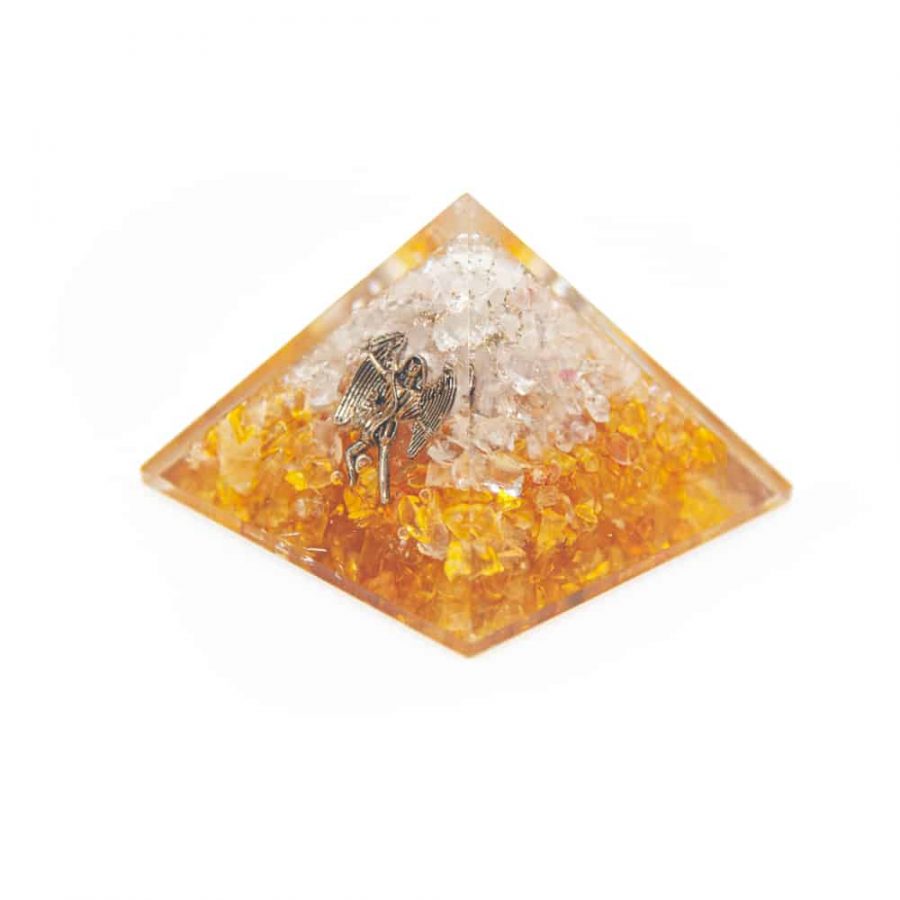 Orgonite Piramide Citrien - Engel - (70 mm)