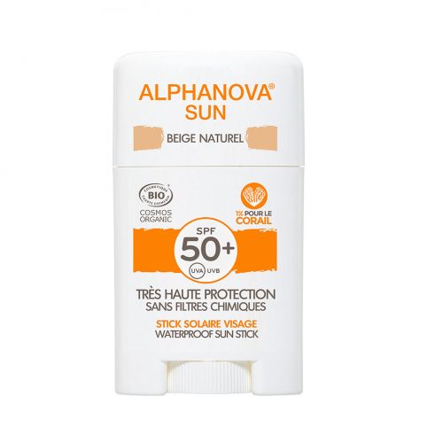 ALPHANOVA SUN  BIO SPF 50+ Face SUN STICK - beige (12 gram)
