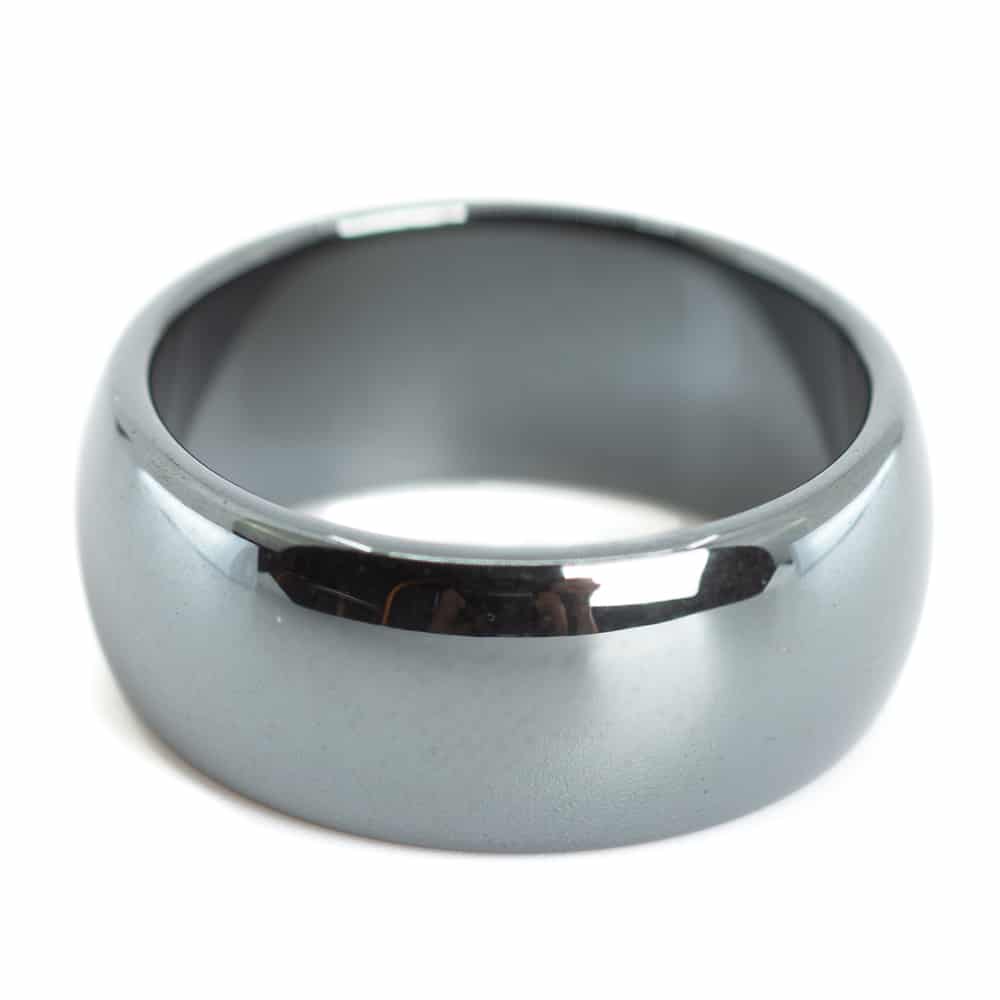 Edelstenen Ring Hematiet (10 mm - Maat 20)