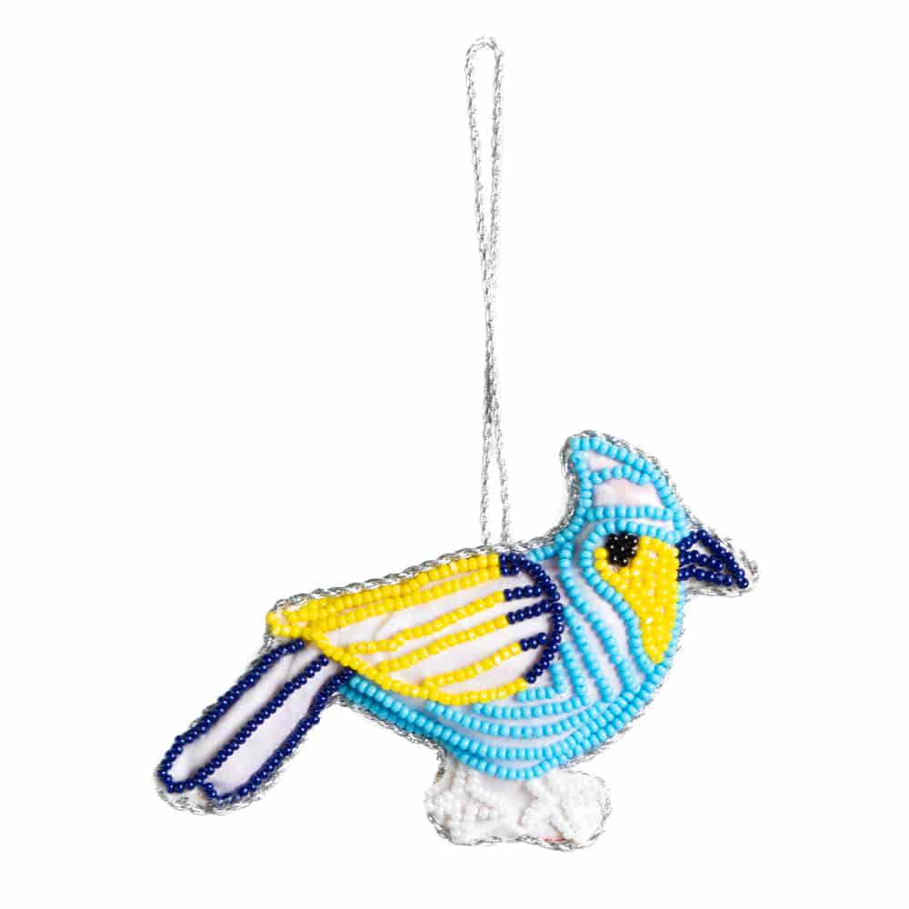 Hanger Ornament Traditioneel Blauwe Vogel (13 cm)