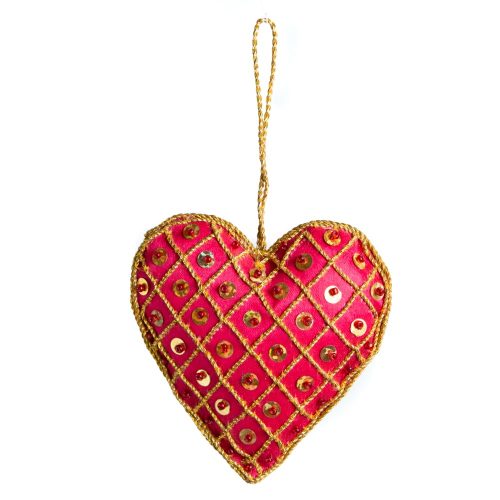 Hanger Ornament Traditioneel Hart Alternatief Rood (17 cm)