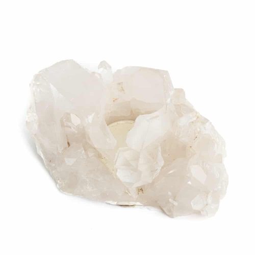Waxinelichthouder Edelsteen Bergkristal Cluster (ca. 1000 gram)