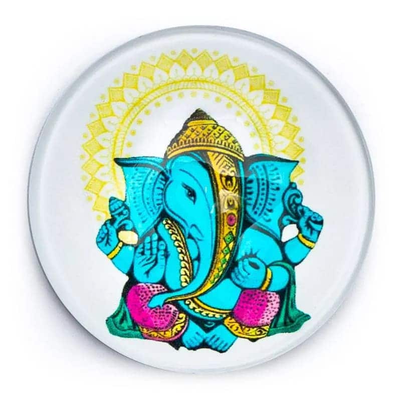 Magneet Decoratie Ganesha Gekleurd - 4 cm