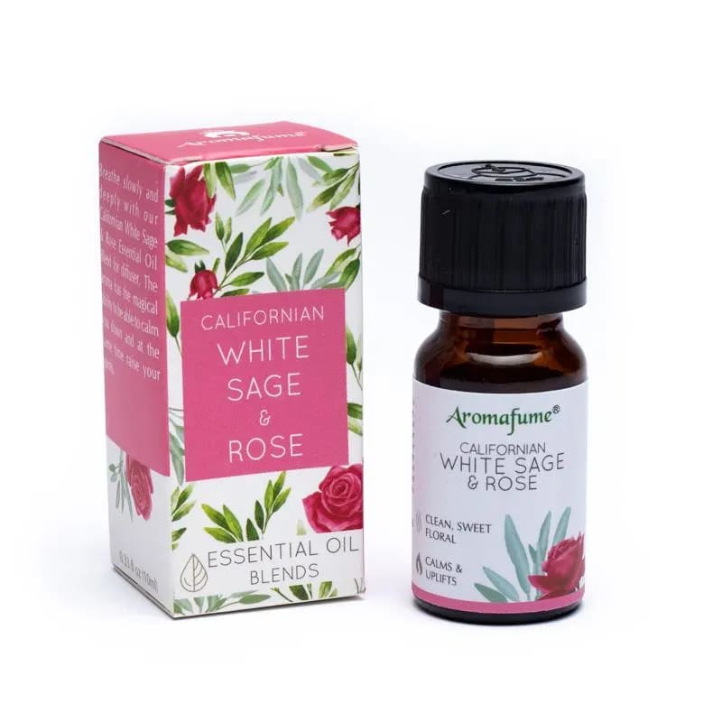 Aromafume Essentiële Olie Witte Salie en Roos (10 ml)