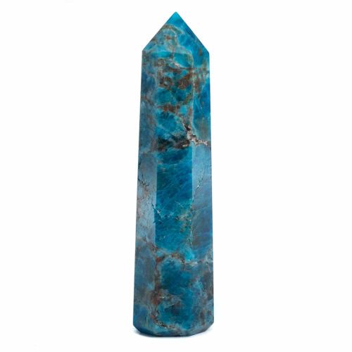 Edelsteen Obelisk Punt Blauwe Apatiet - 80-100 mm
