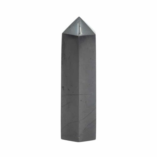 Edelsteen Facet Obelisk Shungiet 5 cm