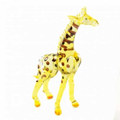 Giraffe van glas - 16 cm
