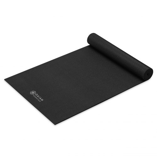 Gaiam Essentials Yoga Mat Rubber Zwart 6 mm - (173 x 61 cm)
