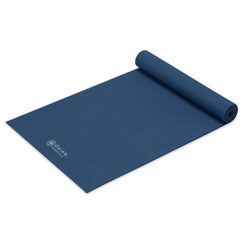 Gaiam Essentials Yoga Mat Rubber Navy Blauw 6 mm - (173 x 61 cm)