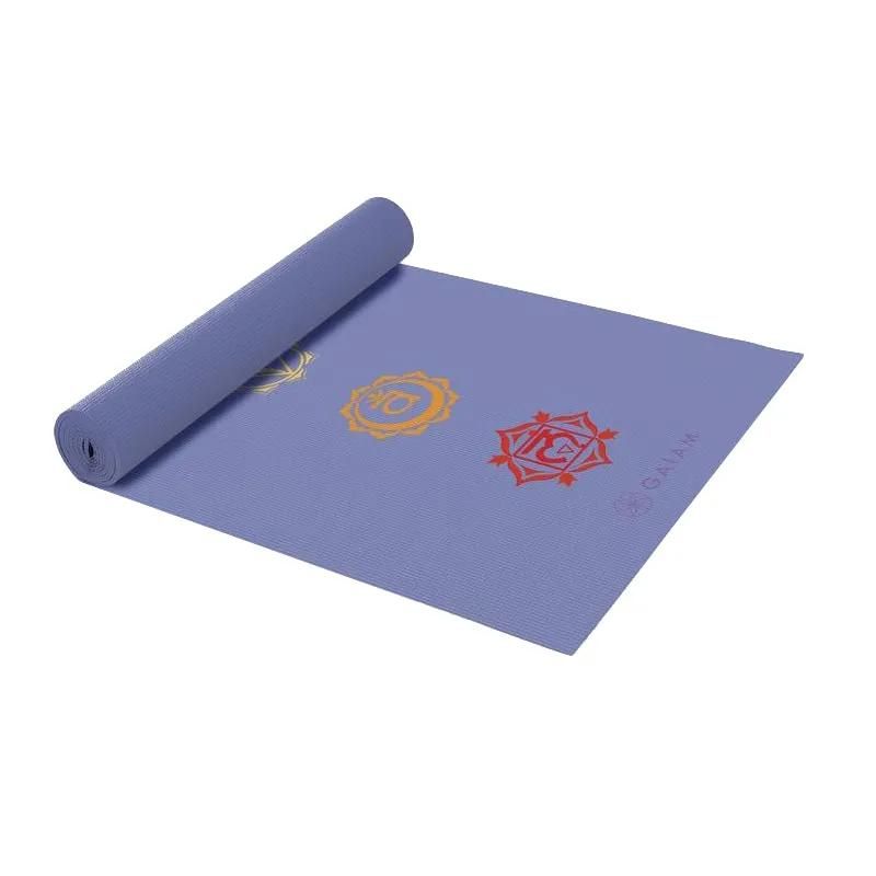 Gaiam Yoga Mat Latex-Vrij PVC Chakra Print 4 mm - (173 x 61 cm)