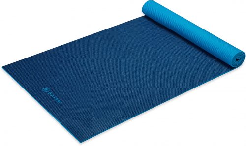 Gaiam Yoga Mat Latex-Vrij PVC Navy Blauw 6 mm - (173 x 61 cm)