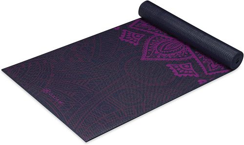 Gaiam Yoga Mat Latex-Vrij PVC Sundial Layers Print 6 mm - (173 x 61 cm)