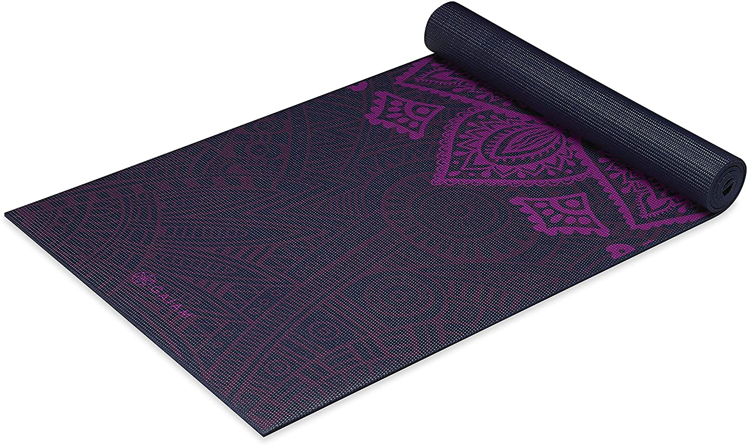 Gaiam Yoga Mat Latex-Vrij PVC Sundial Layers Print 6 mm - (173 x 61 cm)