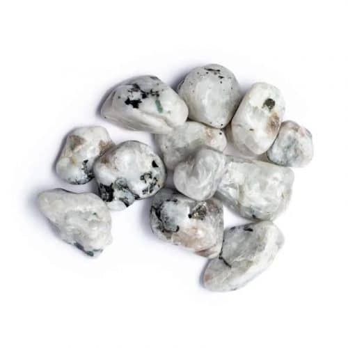 Edelsteen Witte Maansteen Trommelstenen - 250 gram